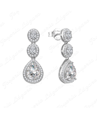 PEND. LARGOS PLATA 3 ROSETONES EN ESCALA ULTIMO LAGRIMA CIRCO CERCO