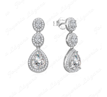 PEND. LARGOS PLATA 3 ROSETONES EN ESCALA ULTIMO LAGRIMA CIRCO CERCO