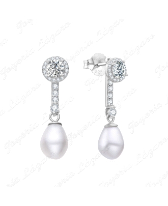 PEND. LARGOS PLATA BANDA MICROCIRCO+PERLA OVAL C. PRES.