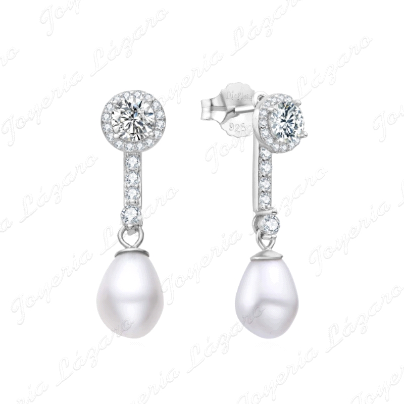 PEND. LARGOS PLATA BANDA MICROCIRCO+PERLA OVAL C. PRES.