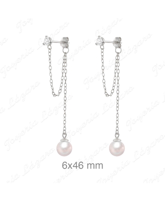 PEND. LARGOS PLATA CIRCO+CADENA PERLA BOLA SINT. C. PRES