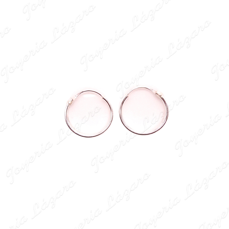 PEND. AROS PLATA TUBO 1.5X15MM plata