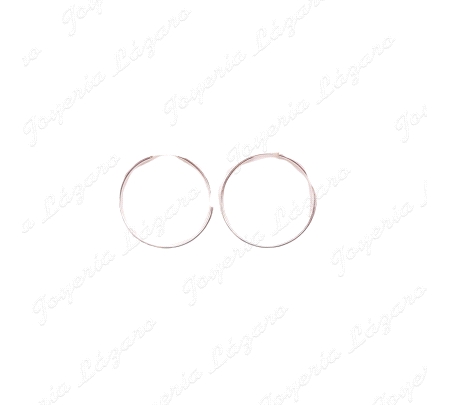 PEND. AROS PLATA TUBO 2X30 MM