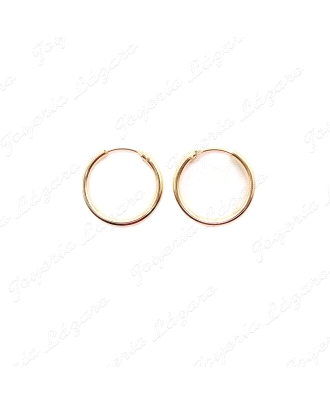 PEND. AROS PLATA TUBO 2X16MM CHAPADO