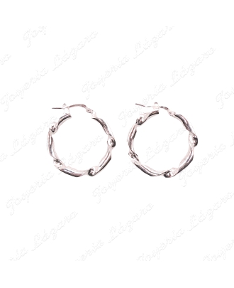 PEND. AROS PLATA RETORCIDOS 4X21MM INT.