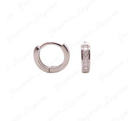 PEND. AROS PLATA CIRCONITAS 12MM