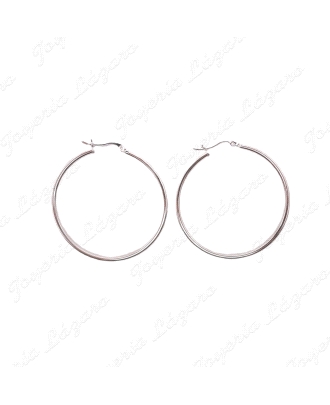 PEND. AROS PLATA  CIERRE U TUBO 2X40MM