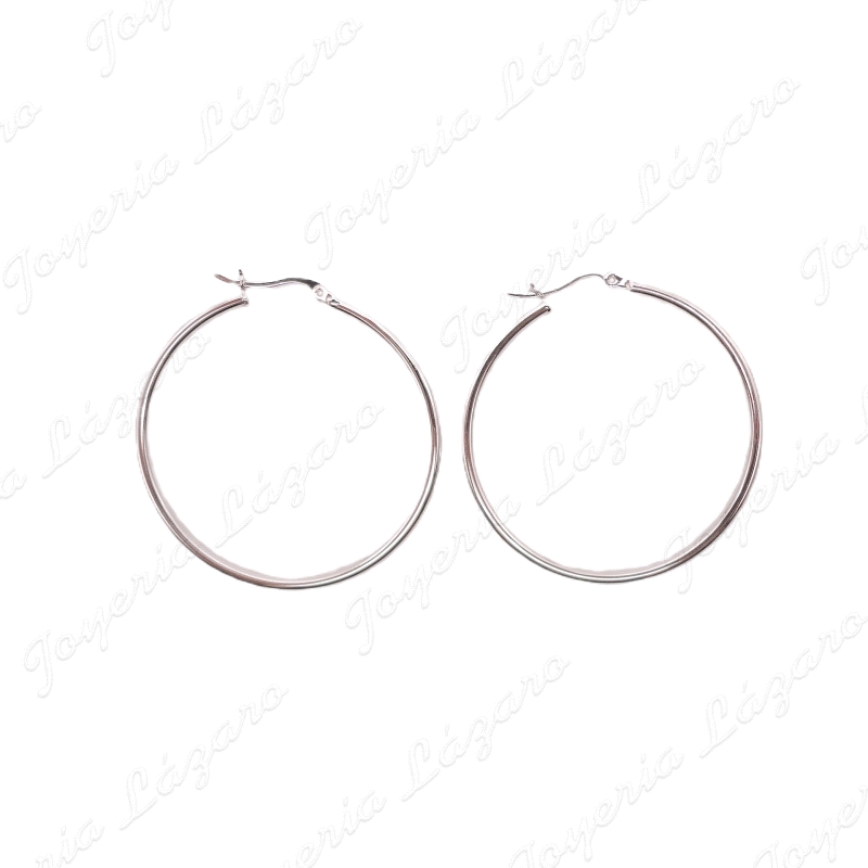 PEND. AROS PLATA  CIERRE U TUBO 2X40MM