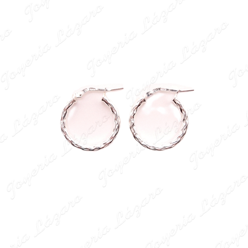 PEND. AROS PLATA LABRADO HUECOS 20X15MM
