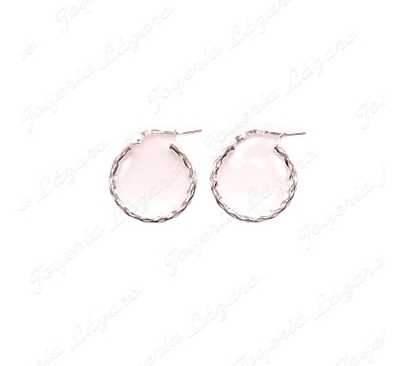 PEND. AROS PLATA LABRADO HUECOS 20X15MM