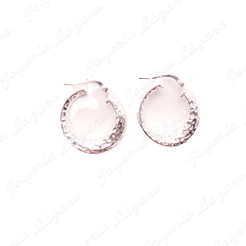 PEND. AROS PLATA TALLADO HUECOS RETORCIDOS