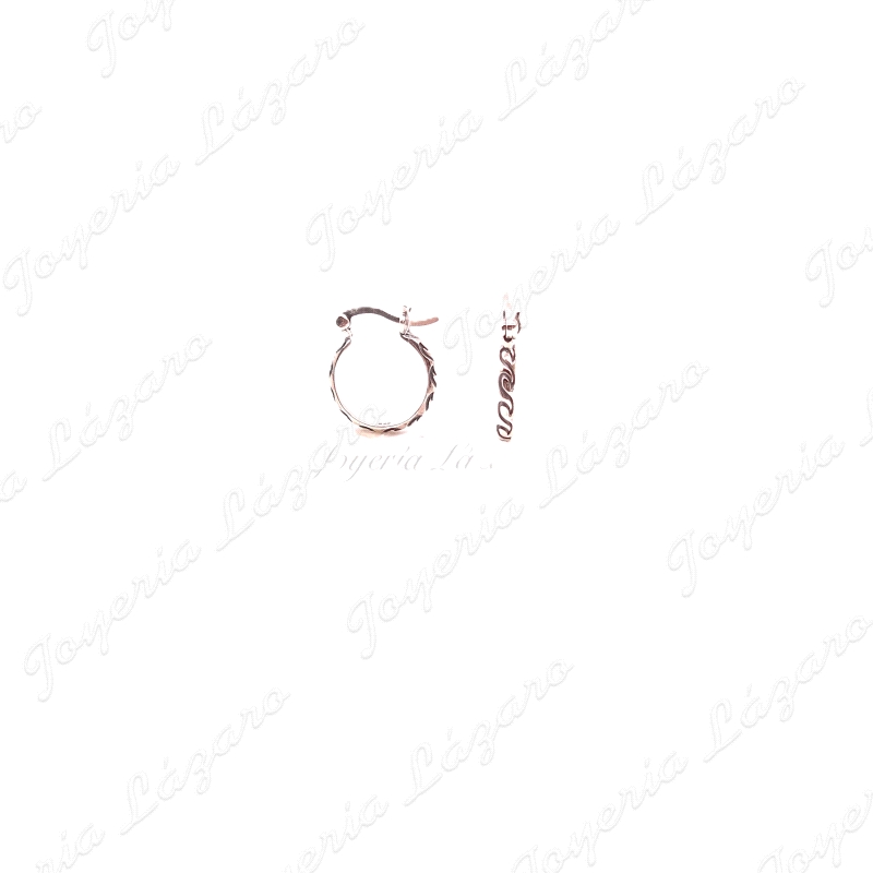 PEND. AROS PLATA TALLADO 11X13 CIERRE BALLESTA