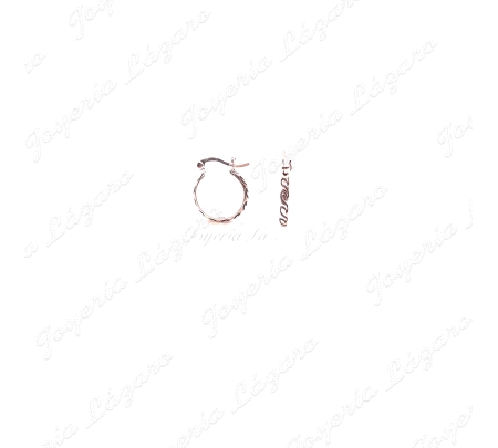 PEND. AROS PLATA TALLADO 11X13 CIERRE BALLESTA