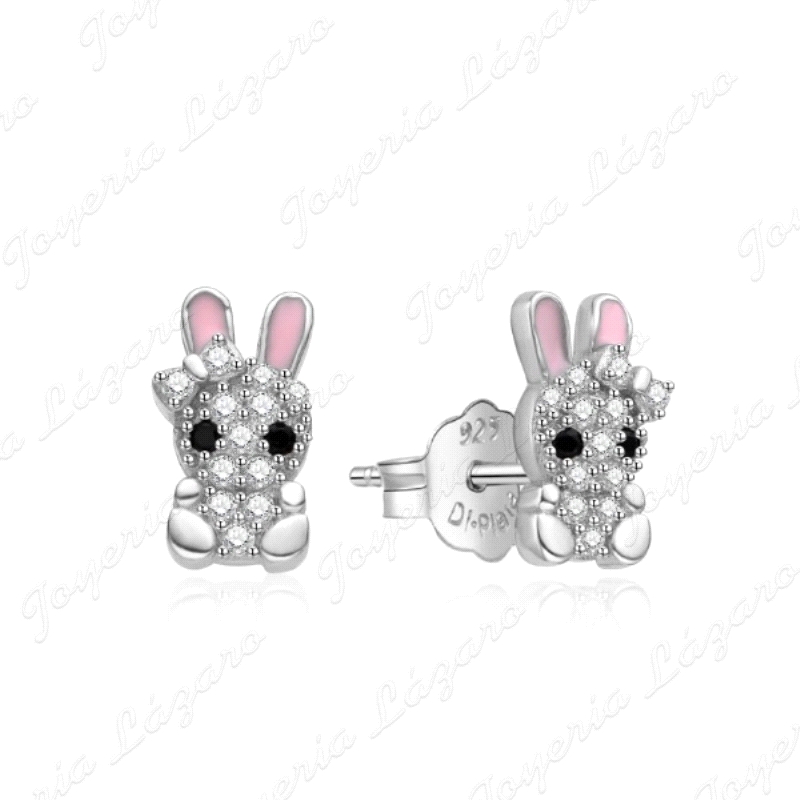 PEND. PLATA CONEJO MICROCIRCONITAS CIERRE PRESION