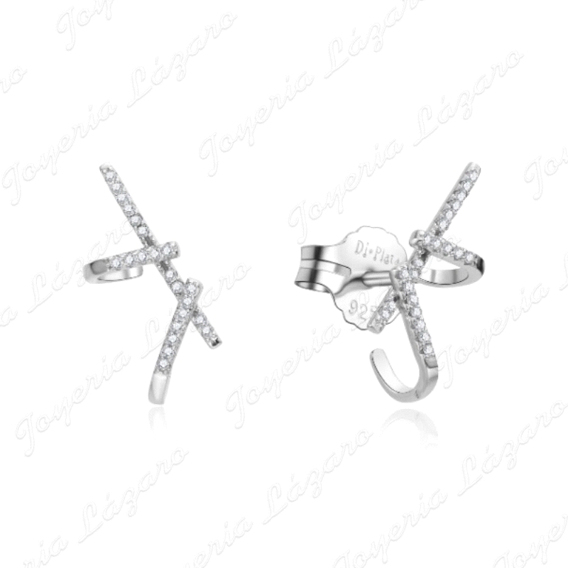 PEND. PLATA SEMI ARO/TREPADOR MICROCIRCONITAS CIERRE PRESION