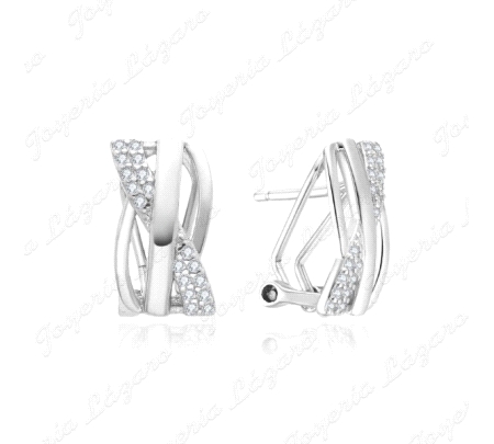 PEND. PLATA CRUZADO MICROCIRCONITAS CIERRE OMEGA