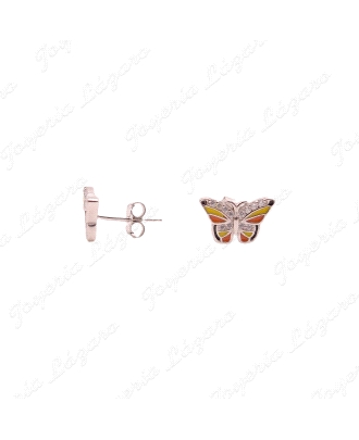 PEND. PLATA MARIPOSA ESMALTE CIRCONITAS