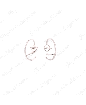 PEND. PLATA DISEÑO CUBRE OREJA