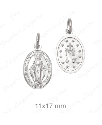 MEDALLA PLATA MILAGROSA 11X17