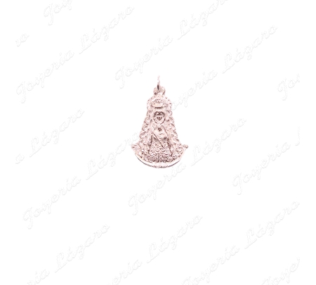 MEDALLA PLATA VIRGEN ROCIO 27X18MM BRILLO