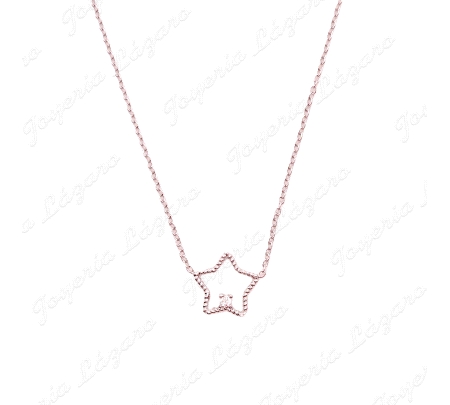 GARGANTILLA PLATA ESTRELLA CON CIRCO