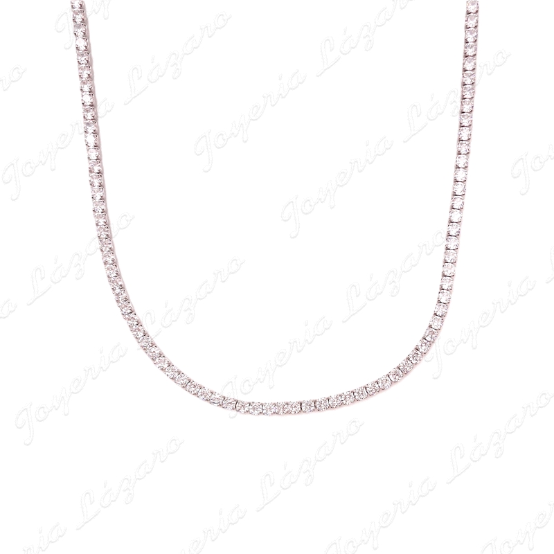 GARGANTILLA PLATA TIPO RIVIERE