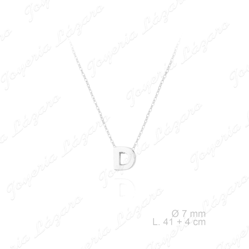 GARGANTILLA PLATA INICIAL D