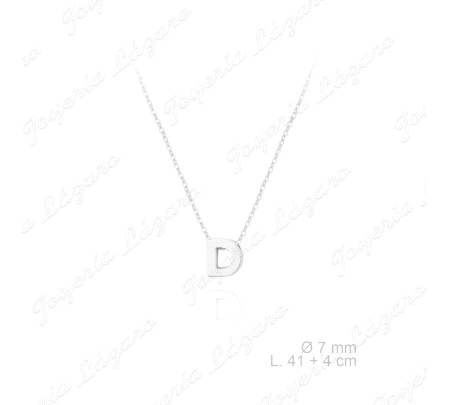 GARGANTILLA PLATA INICIAL D