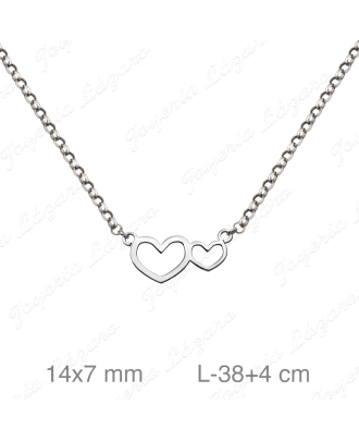 GARGANTILLA PLATA CORAZONES