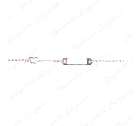 ESCLAVA PLATA  MARIPOSA CON EXTENSION