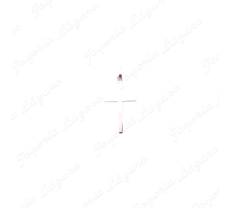 CRUZ PLATA CHAPA LISA 19X34MM