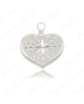 COLGANTE GR. PLATA GUARDACENILLAS CORAZON TALLADO 24X20