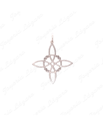 COLGANTE PLATA NUDO DE BRUJA GRANDE