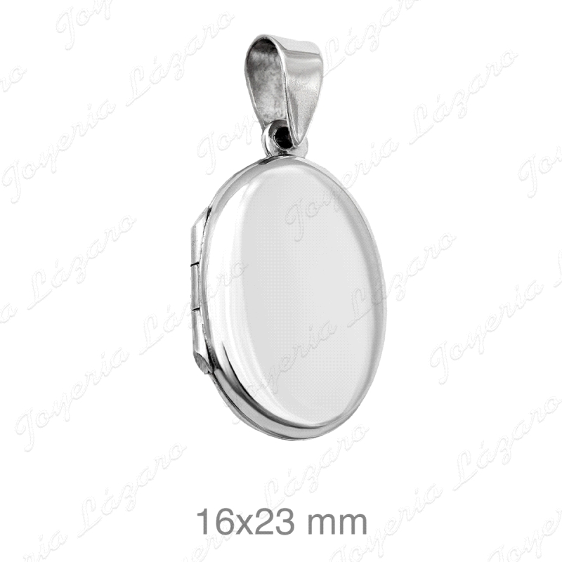 COLGANTE PLATA OVAL PLANO LISO