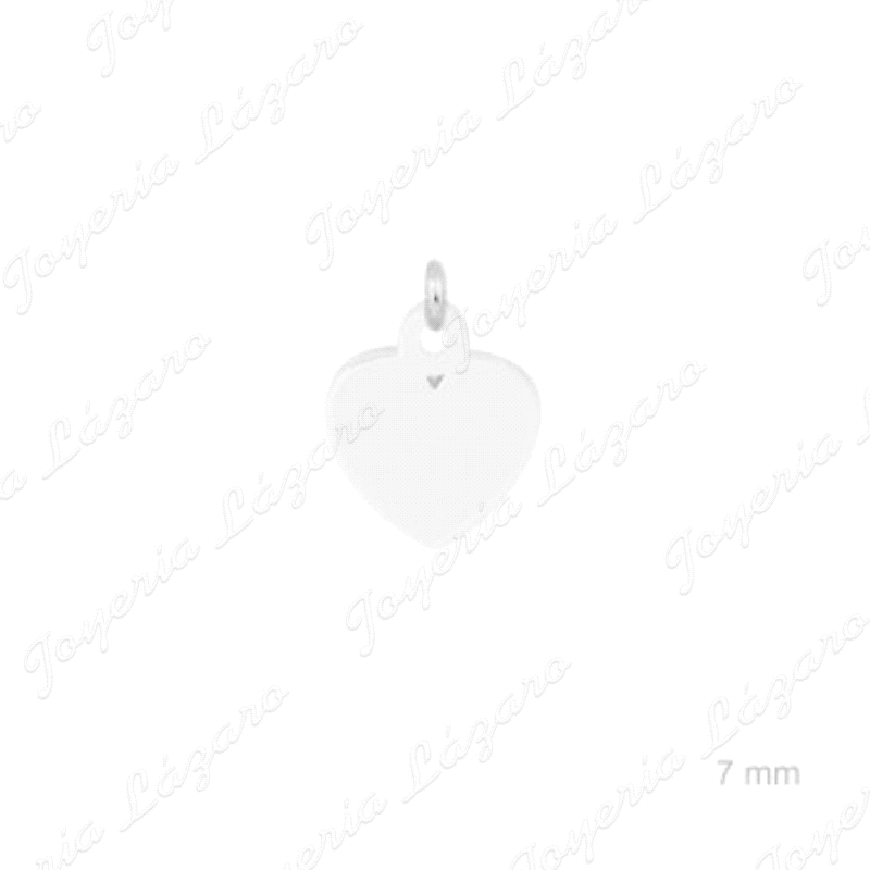 COLGANTE PLATA CHARMS CORAZON
