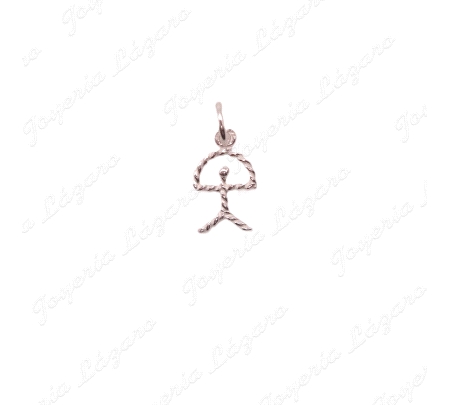 COLGANTE PLATA INDALO TRENZADO PQÑ.