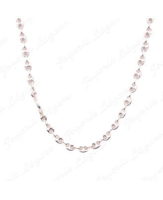 CADENA 70CM. PLATA CALABROTE 10X8MM