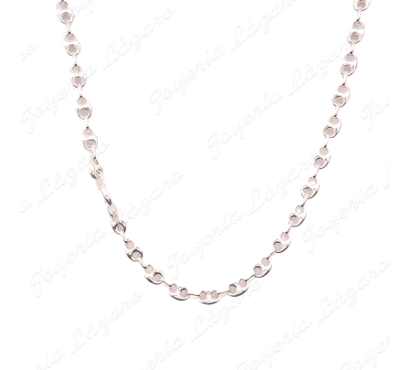 CADENA 70CM. PLATA CALABROTE 10X8MM