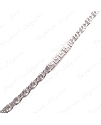 CADENA 60 CM. PLATA  TRAMOS GRECA
