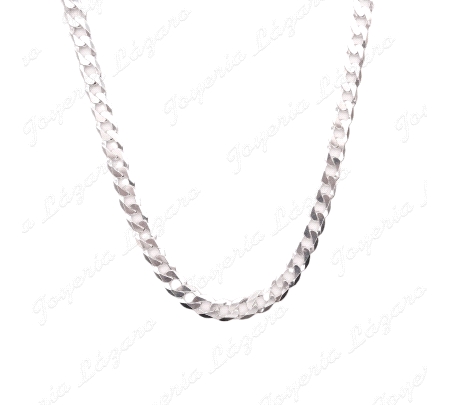 CADENA 60 CM. PLATA BARBADA 6MM