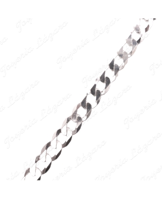 CADENA 60 CM. PLATA BARBADA 6MM