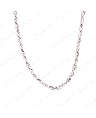 CADENA 60 CM. PLATA CORDON SALOMONICO 5MM