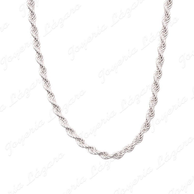 CADENA 60 CM. PLATA CORDON SALOMONICO 5MM
