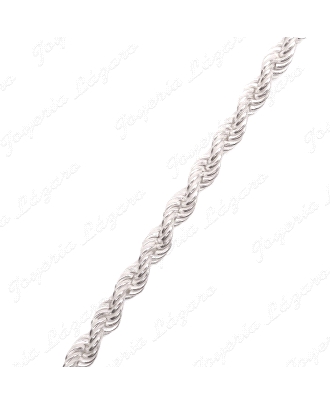 CADENA 60 CM. PLATA CORDON SALOMONICO 5MM