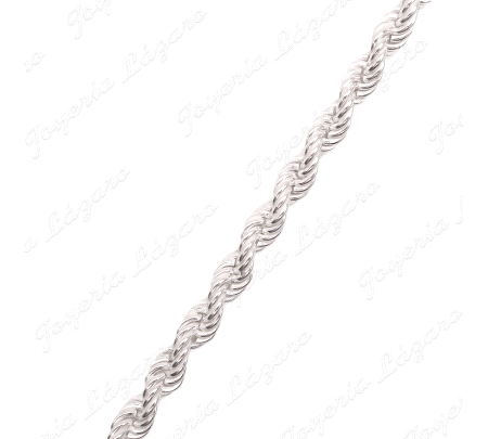 CADENA 60 CM. PLATA CORDON SALOMONICO 5MM