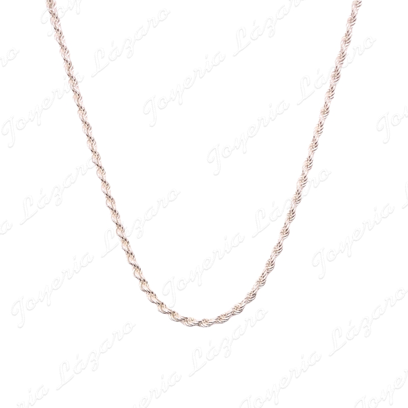 CADENA 60 CM. PLATA CORDON SALOMONICO 4MM