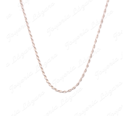 CADENA 60 CM. PLATA CORDON SALOMONICO 4MM