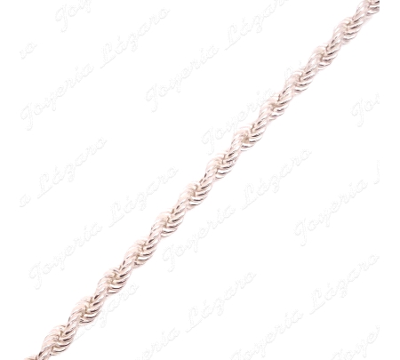 CADENA 60 CM. PLATA CORDON SALOMONICO 4MM