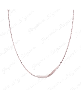 PLATA CADENA 60 CM.  1X1  2MM