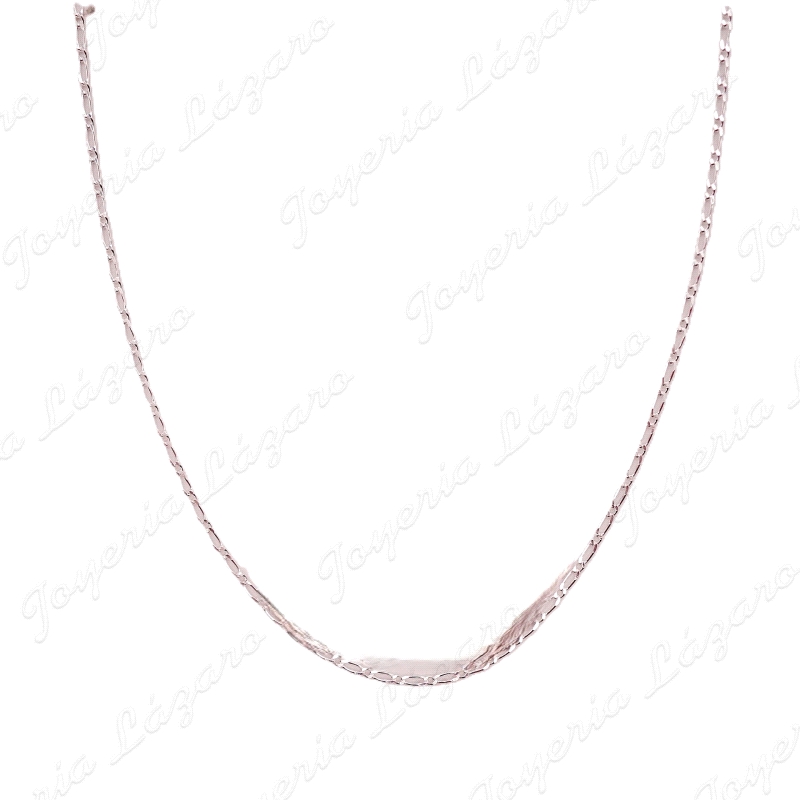 PLATA CADENA 60 CM.  1X1  2MM